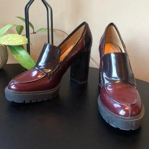 Nine West 90s Style Chunk Platform Loafers